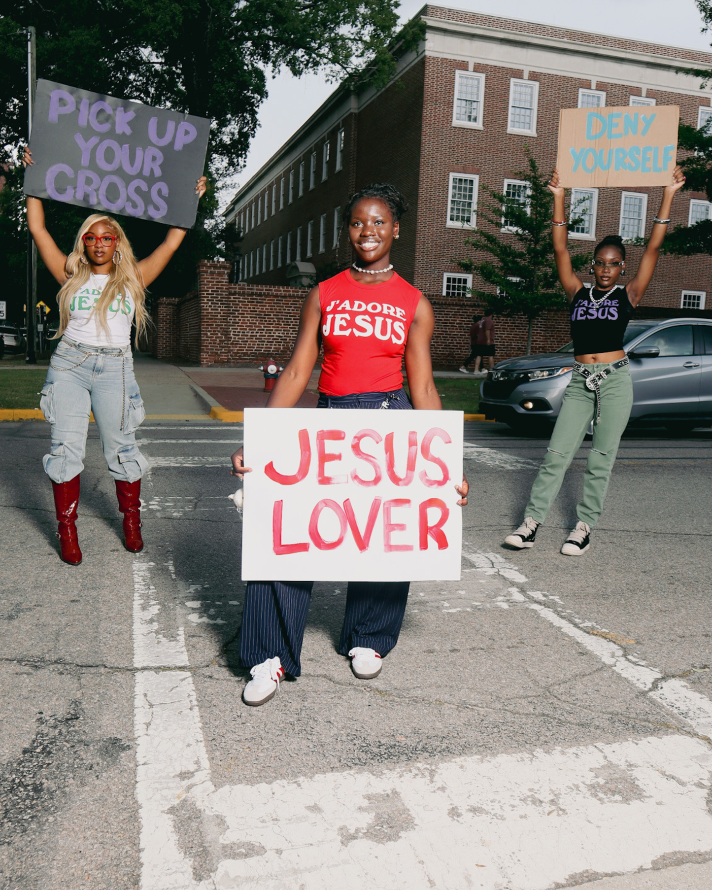 J’ADORE JESUS Tank (Red)