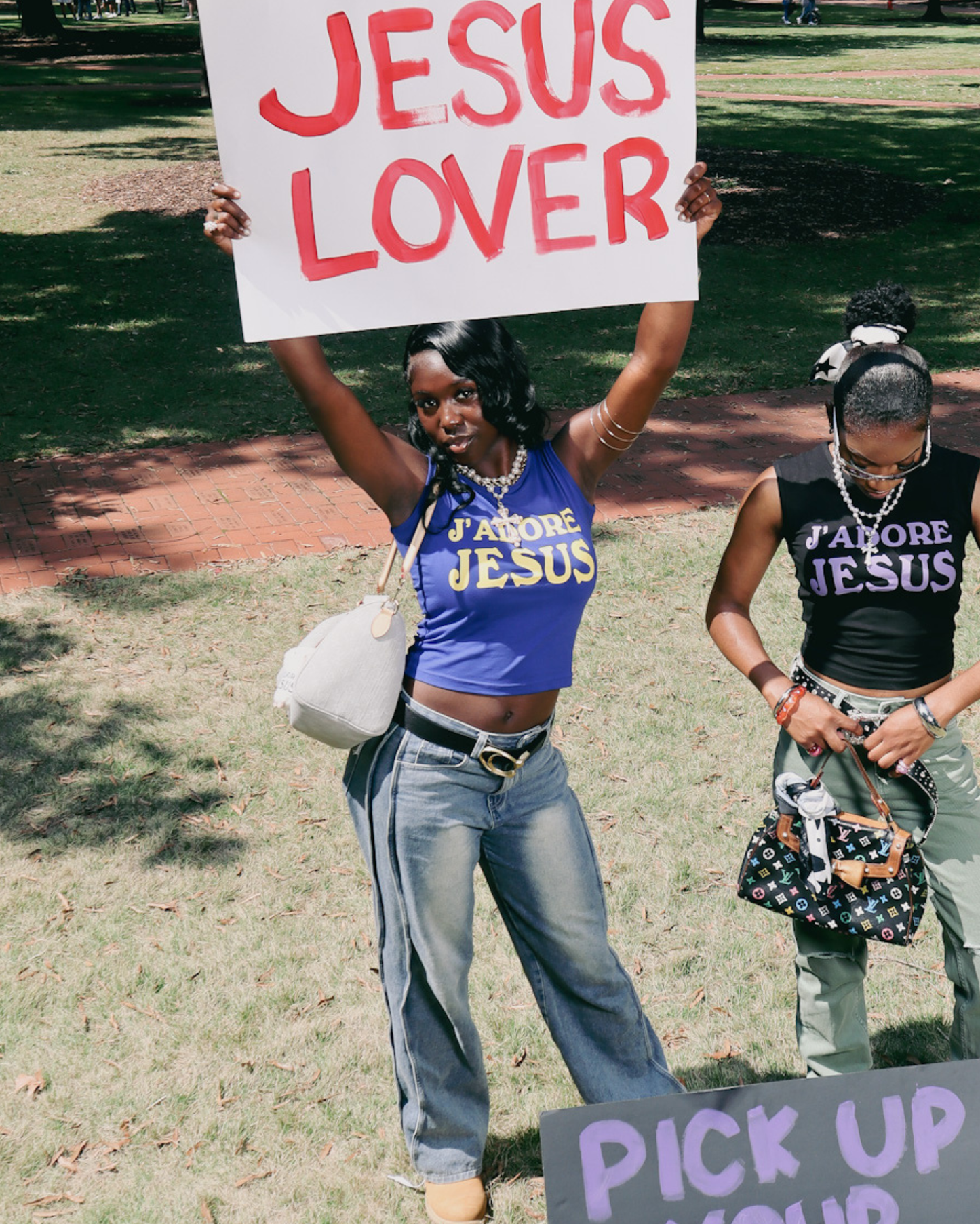J’ADORE JESUS Tank (Blue)