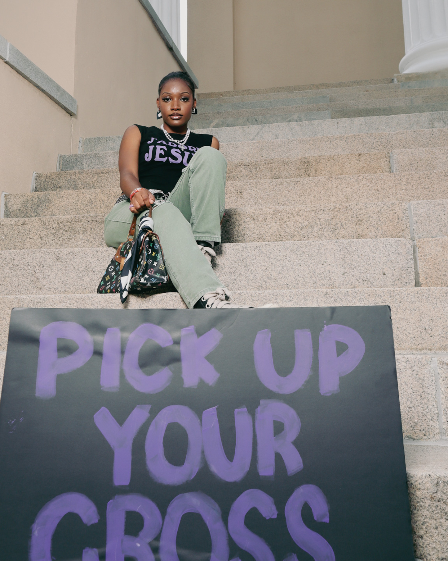 J’ADORE JESUS Tank (Black)