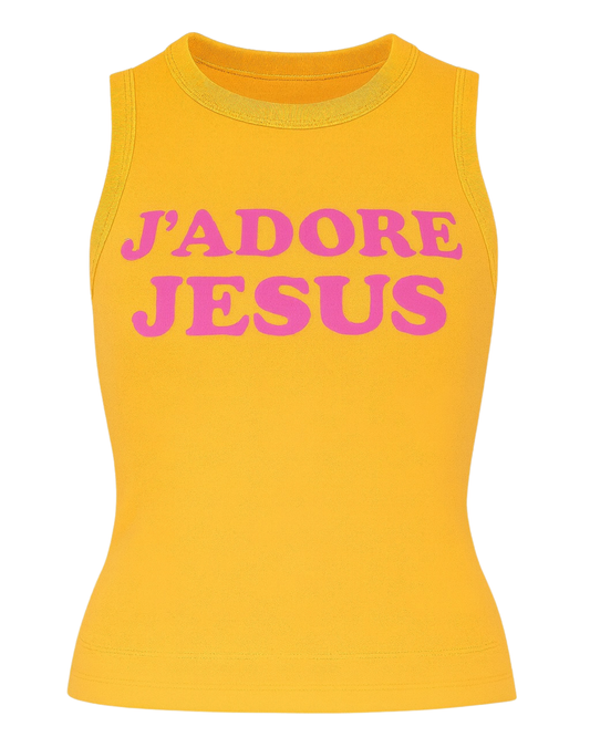J’ADORE JESUS Tank (Orange)