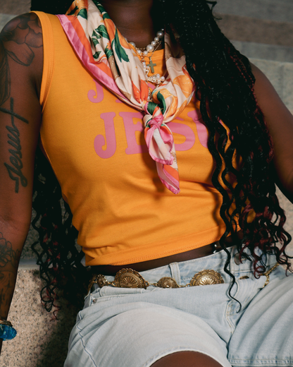 J’ADORE JESUS Tank (Orange)