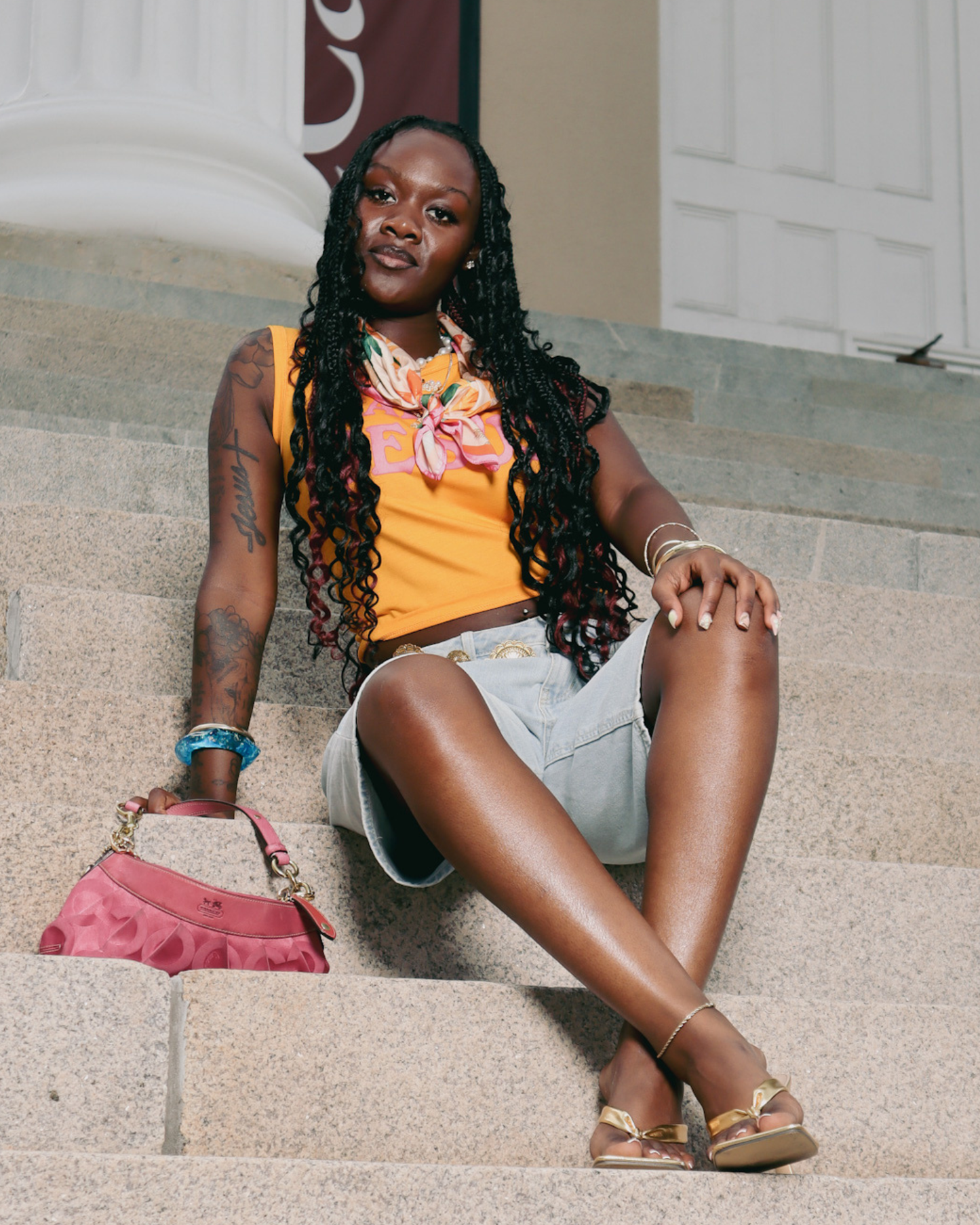 J’ADORE JESUS Tank (Orange)