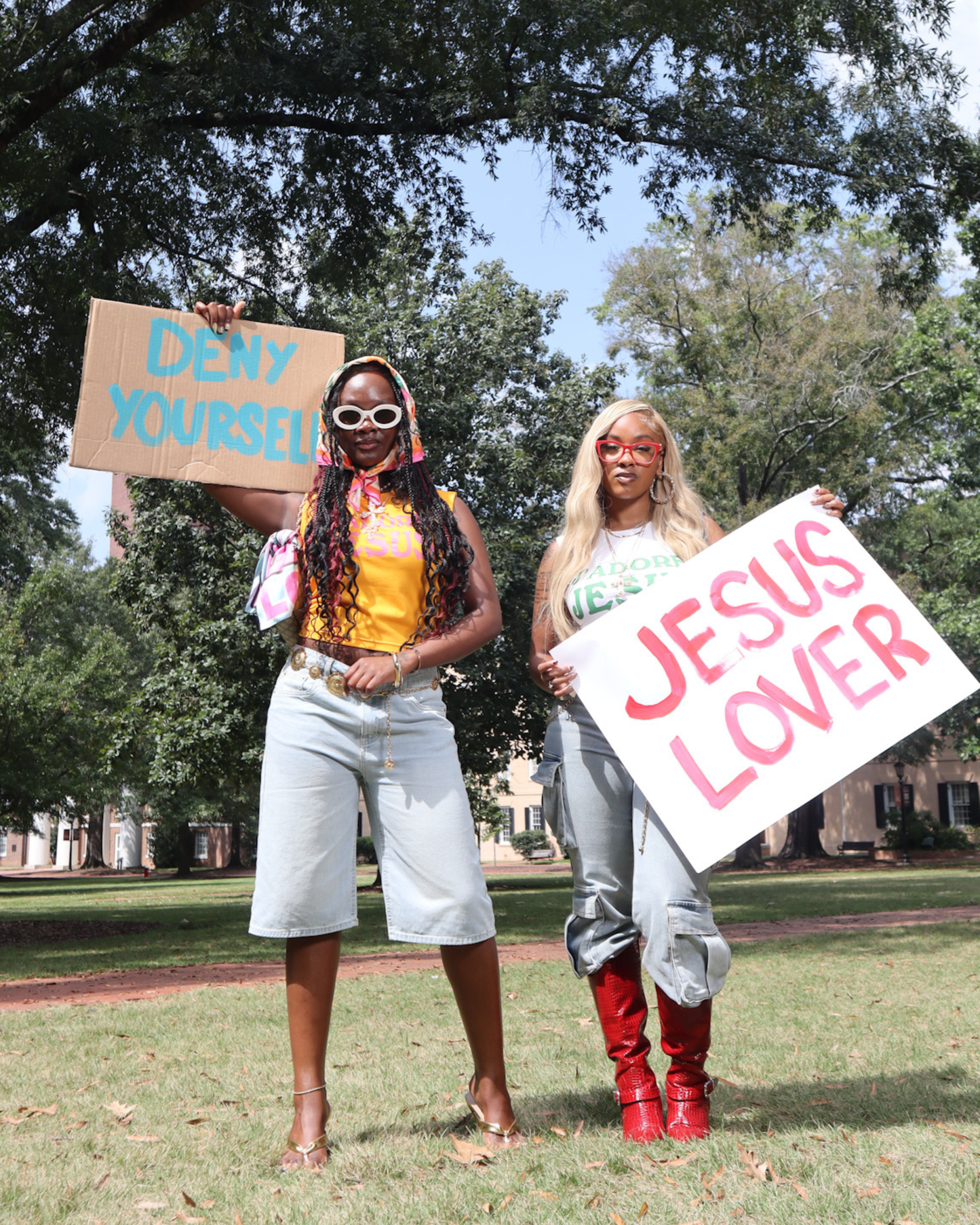 J’ADORE JESUS Tank (Orange)