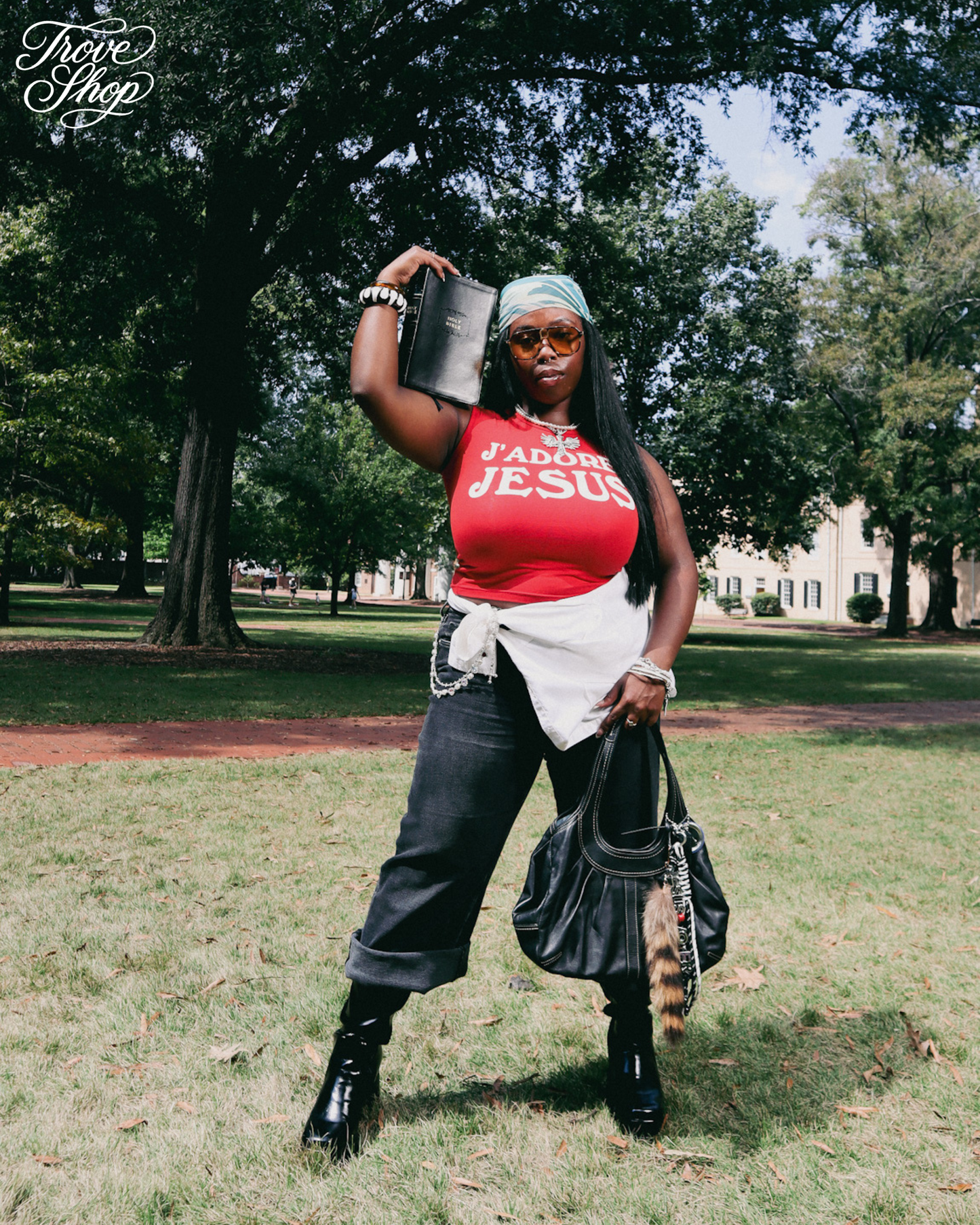 J’ADORE JESUS Tank (Red)