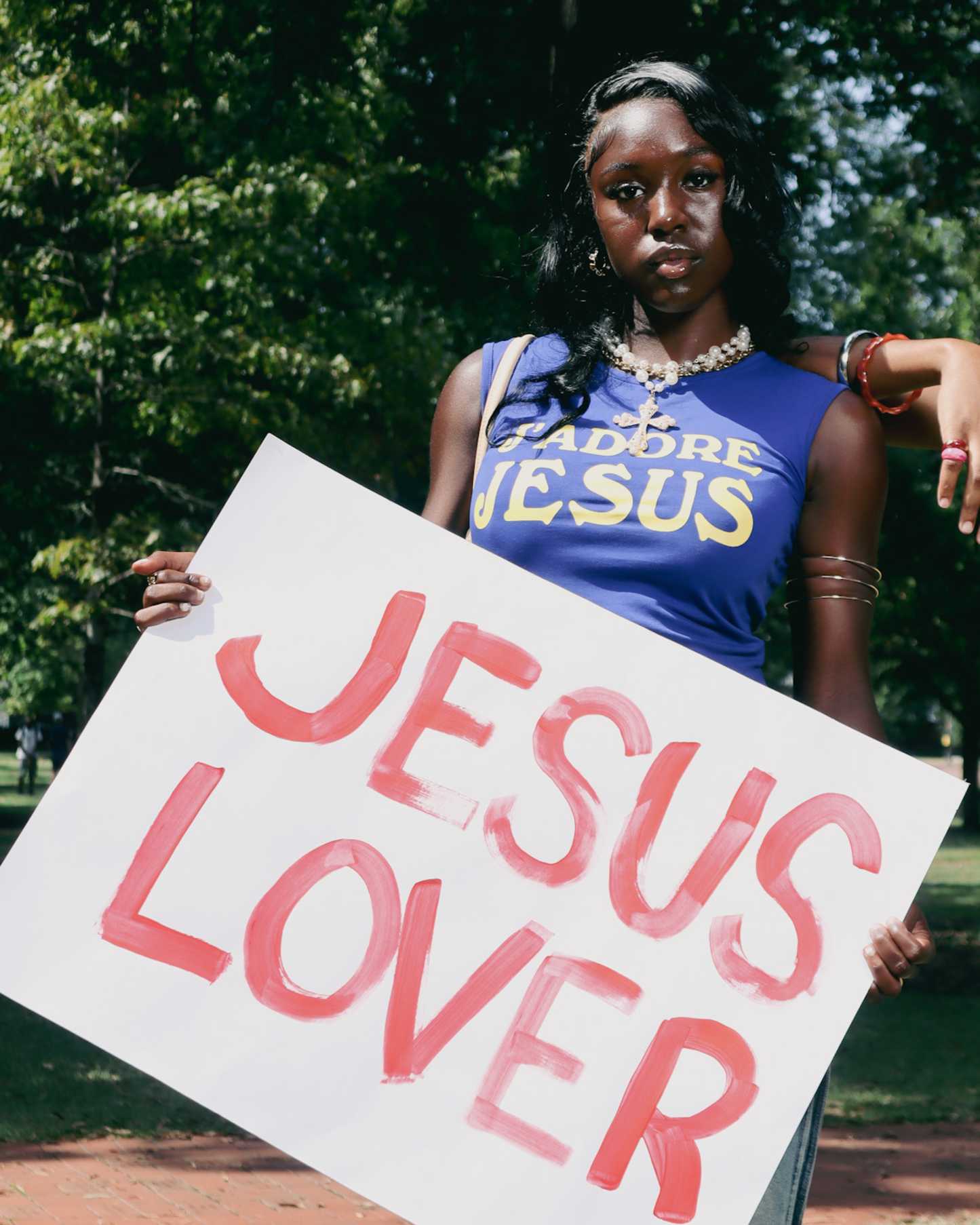 J’ADORE JESUS Tank (Blue)